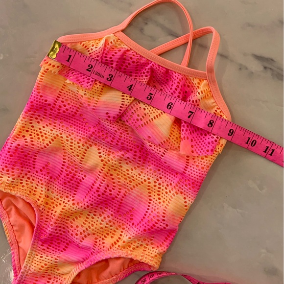 OP, Girls, One Piece, Ruffled, Swimsuit. - Picture 6 of 7